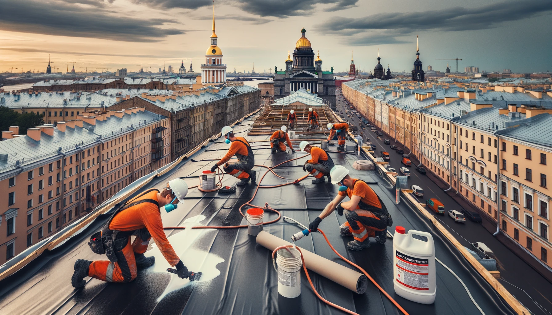 Наплавляемая гидроизоляция в Санкт-Петербурге